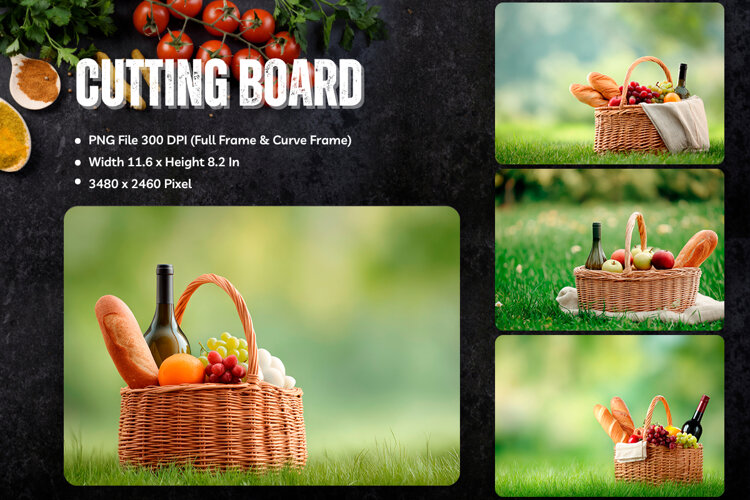 Fruit Cutting Board Mix fruit Chopping Board Printables_3 example image 1