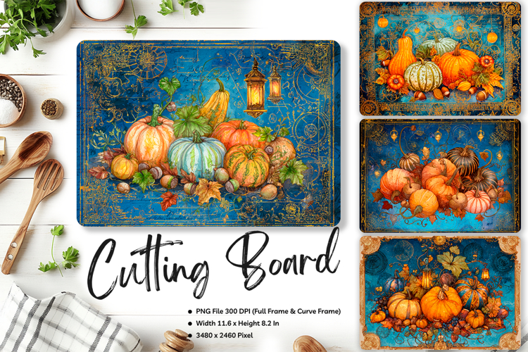 Pumpkin Cutting Board Kitchen Fall Autumn Chopping Board_40