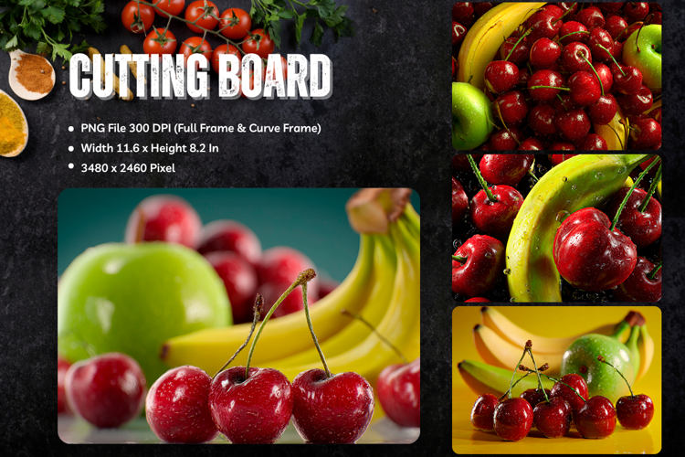 Fruit Cutting Board Cherry Chopping Board Printables