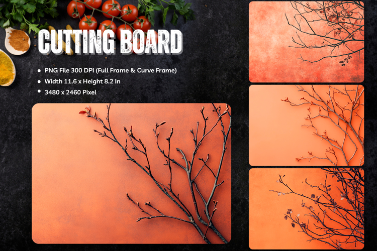 Wood wall Cutting Board Wooden Fall Autumn Chopping Board_98