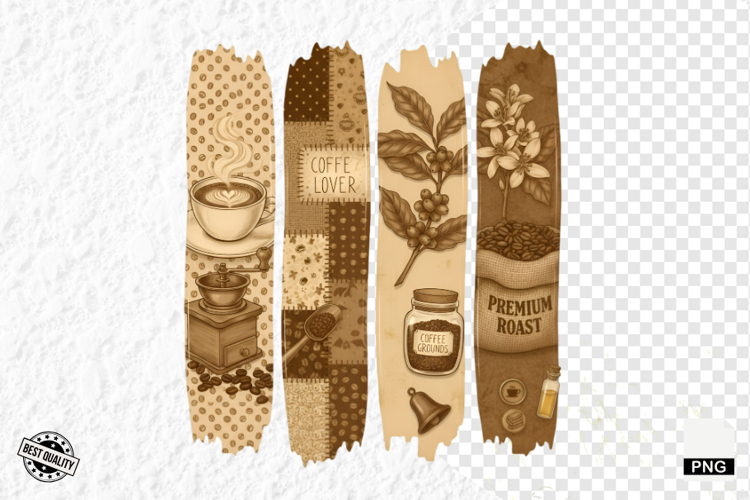 Coffee   Bees Brush Stroke Clipart