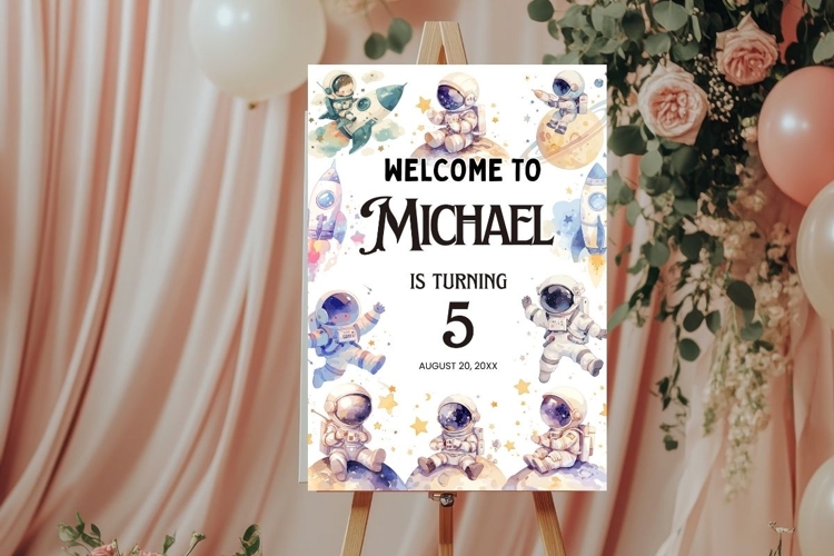 Baby Shower Welcome Sign Template 129