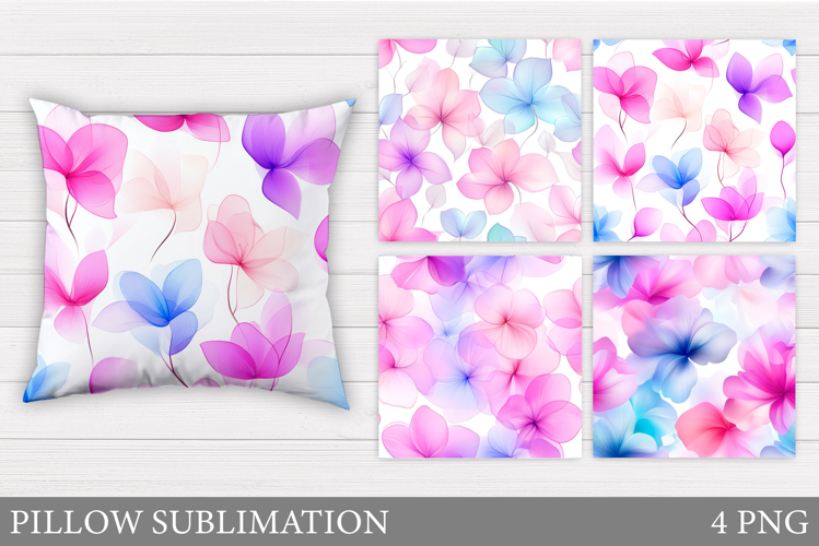Flowers Pillow Sublimation. Floral Pillow Sublimation