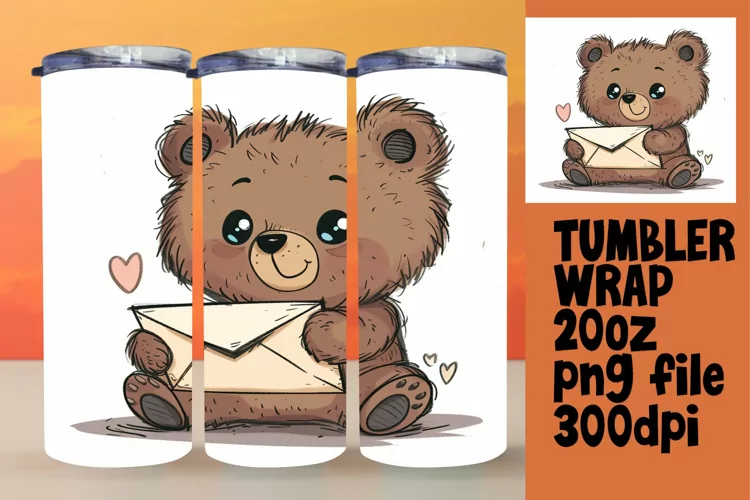 Adorable Wildlife Tumbler Design: 20oz
