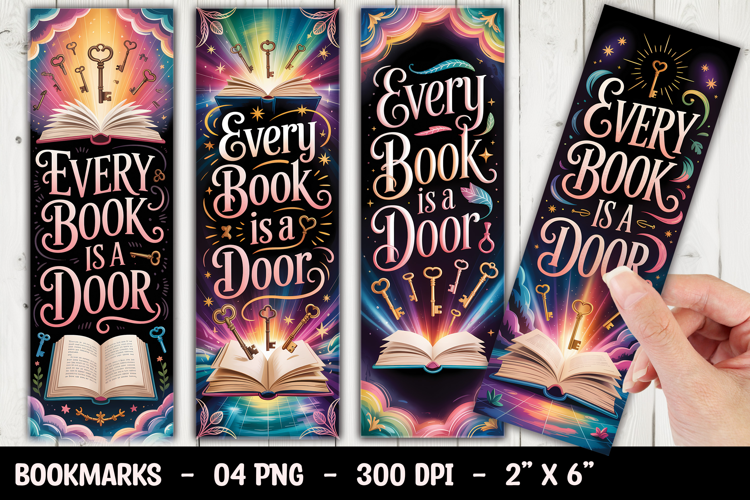 Magical Book Quote Bookmark Sublimation