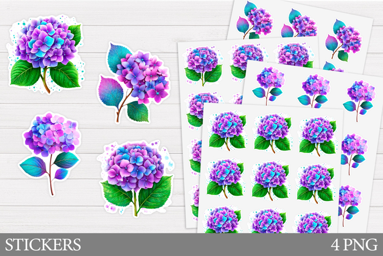 Flowers Sticker Design. Floral Sticker Printable