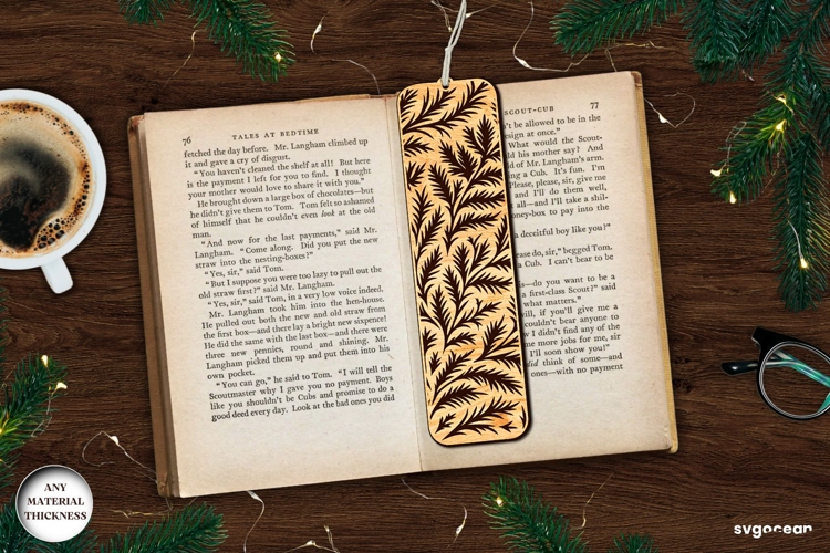 Frost Pattern Bookmark Laser CUt | Glowforge | SVG