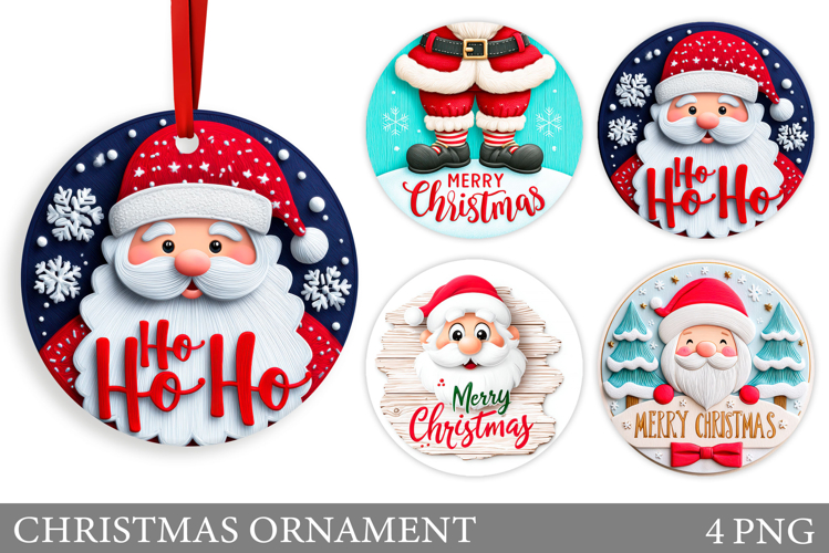 Santa Claus Christmas Ornament. Christmas Ornament Design