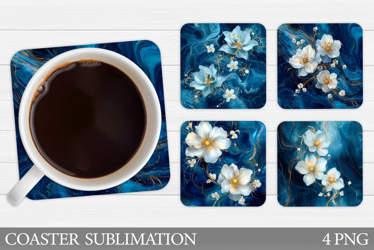 Flowers Coaster Design. Flowers Sublimation