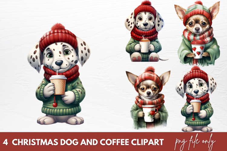 Christmas Dog Clipart Image 4