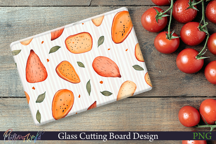 Cutting Board Design | Stripes | sweet potato