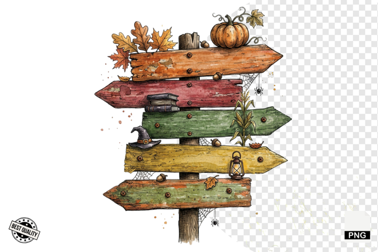 Halloween Autumn Signspots PNG