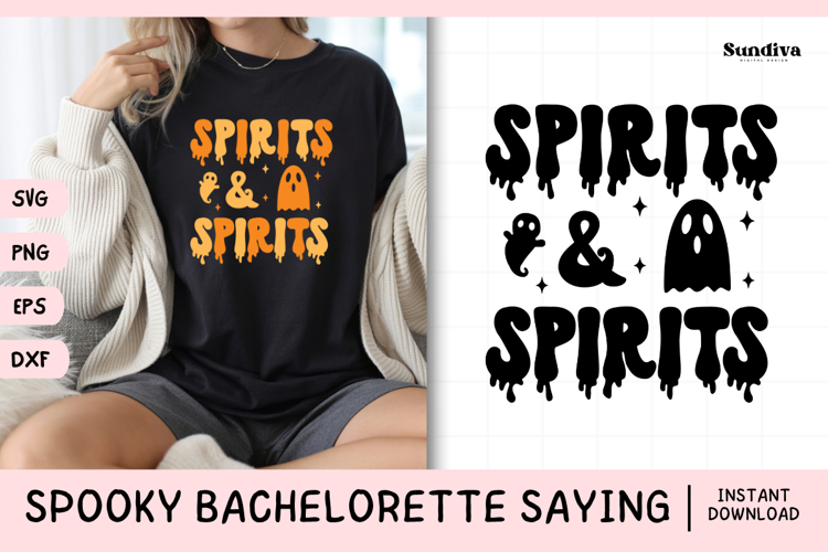 Spooky Bachelorette Party Saying SVG | Spirits & Spirits