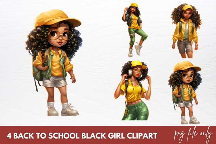 Black Girl Clipart Image 15