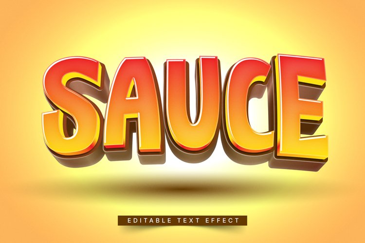 Editable Text Effect for Illustrator. Vector Graphic styles example image 1