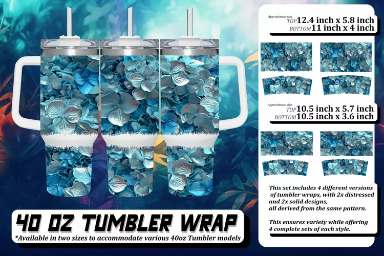 Spring Blossom Tumbler Wrap