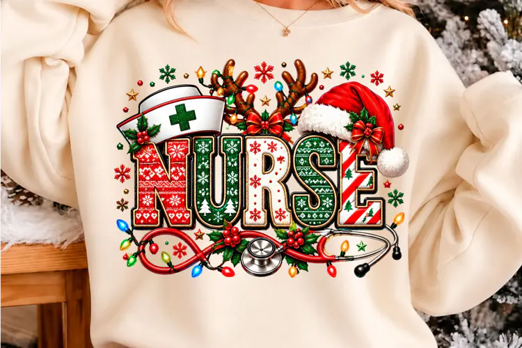 Nurse Christmas Holiday Design