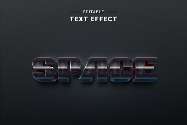 Editable Text Effect for Illustrator. Vector Graphic styles example image 1