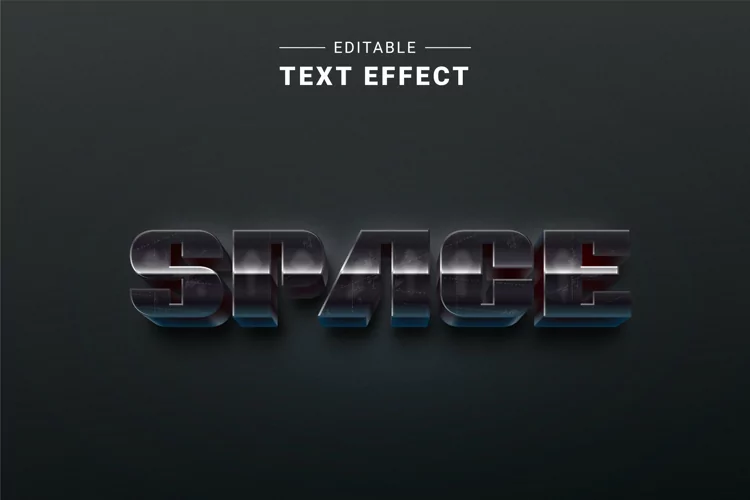 Editable Text Effect for Illustrator. Vector Graphic styles