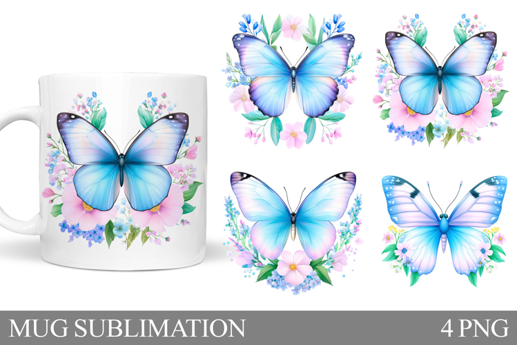Watercolor Butterfly Clipart Image 12