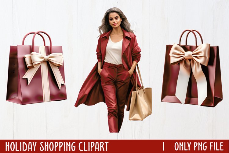 Christmas Shopping Clipart Image 16