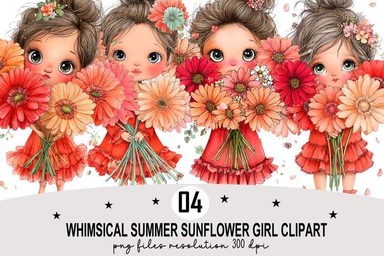 Sunflower Clipart Image 4