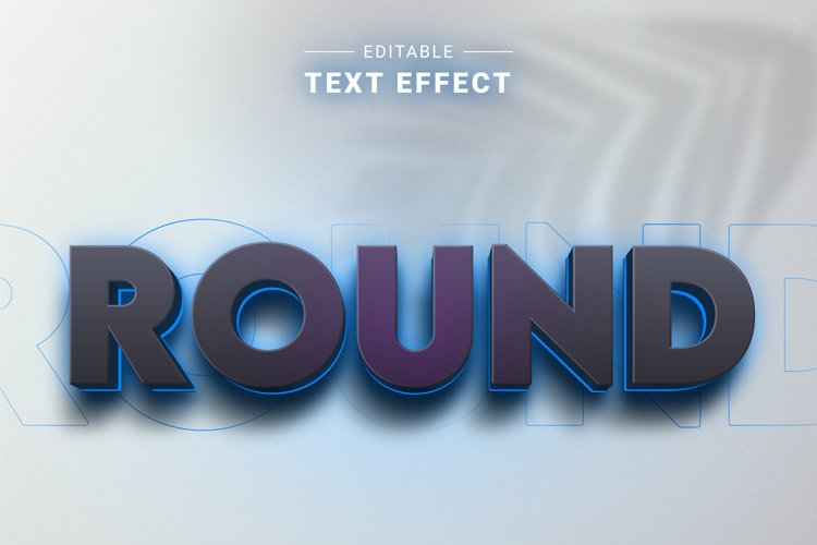 Editable Text Effect for Illustrator. Vector Graphic styles example image 1