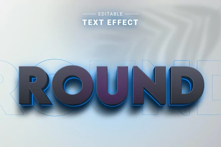 Editable Text Effect for Illustrator. Vector Graphic styles