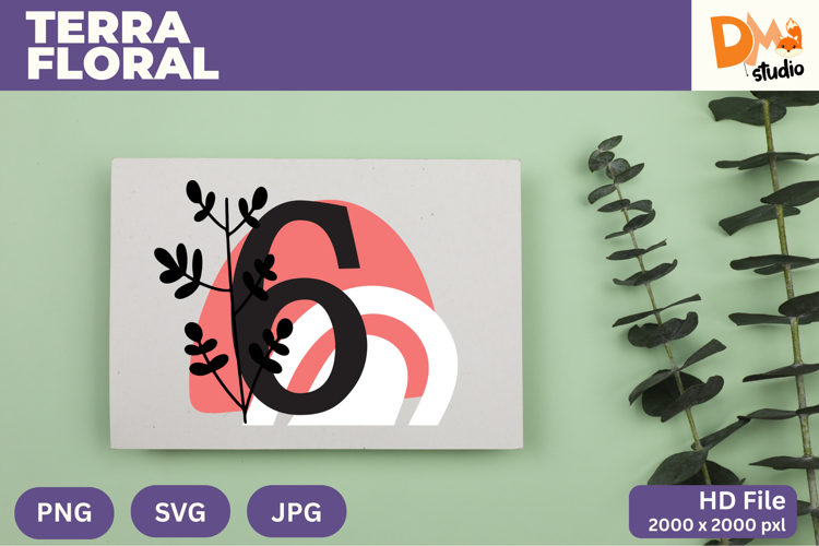 Terra Floral Monogram