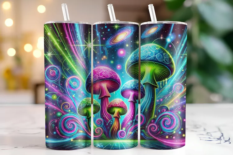 Mushroom Tumbler Wrap | Sublimation | Tumblers