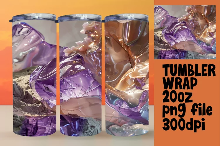 Sparkling Stone Pattern Tumbler Collection