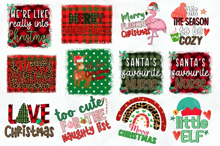 Christmas Sublimation Bundle| Christmas sublimation designs