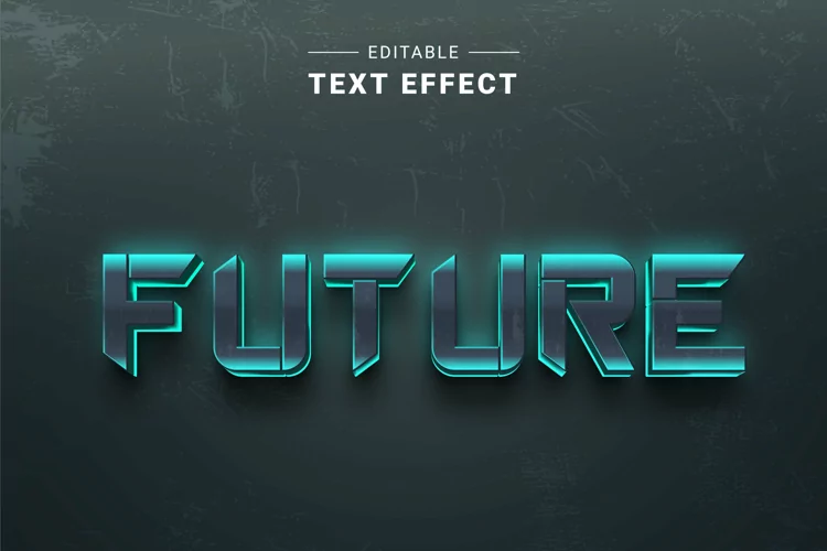 Editable Text Effect for Illustrator. Vector Graphic styles