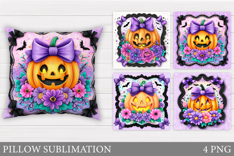Halloween Pumpkin Pillow. Halloween Pumpkin Sublimation