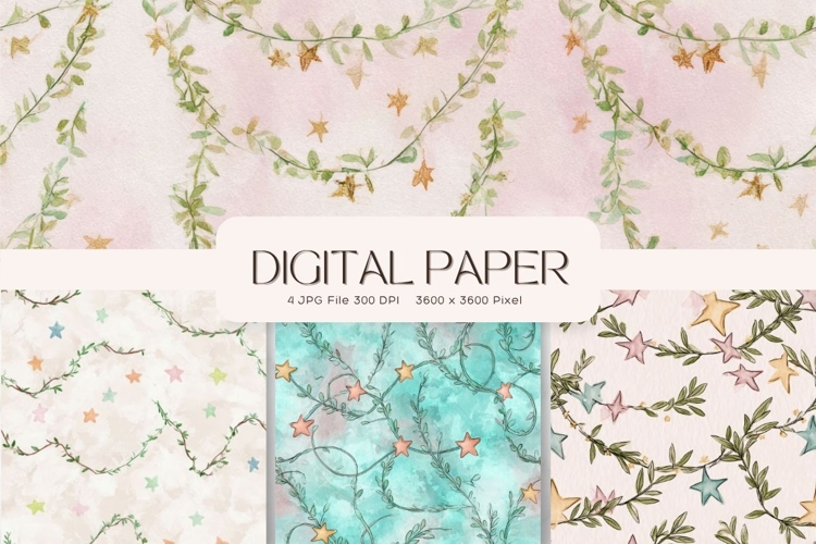 Flower Pattern Background Wallpaper Digital Paper Wrap_44