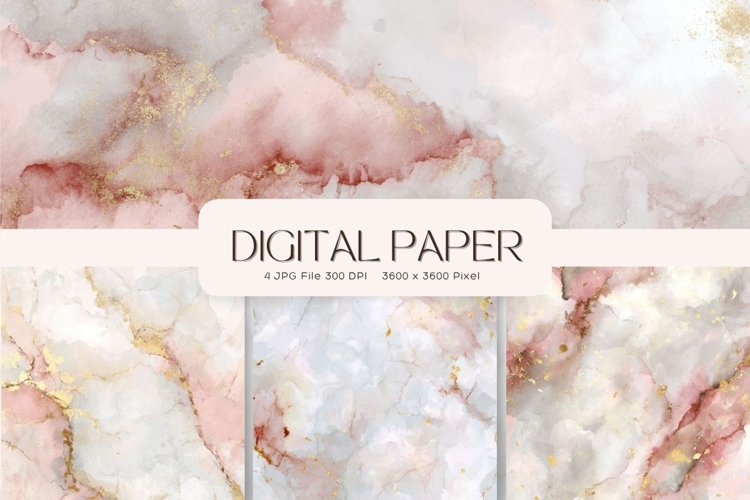 Pink Agate Marble Texture Background Wallpaper Backdrop_25