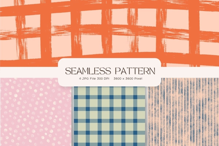 Quirky Geometric Seamless Pattern Hand-Drawn Shape Wallpaper