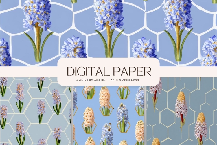 Flower Pattern Background Wallpaper Digital Paper Wrap_31