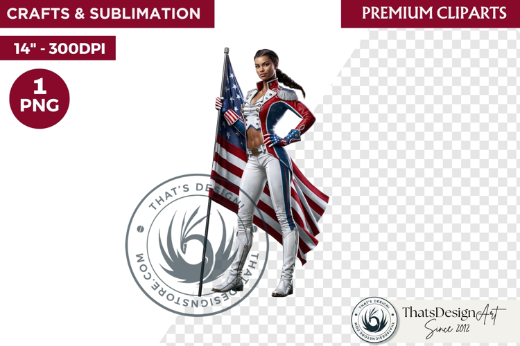 4th of July Character PNG, Patriotic Americana Portraits