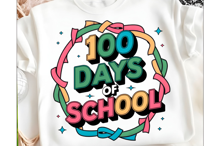 100 Days of School Girl Shirt Png