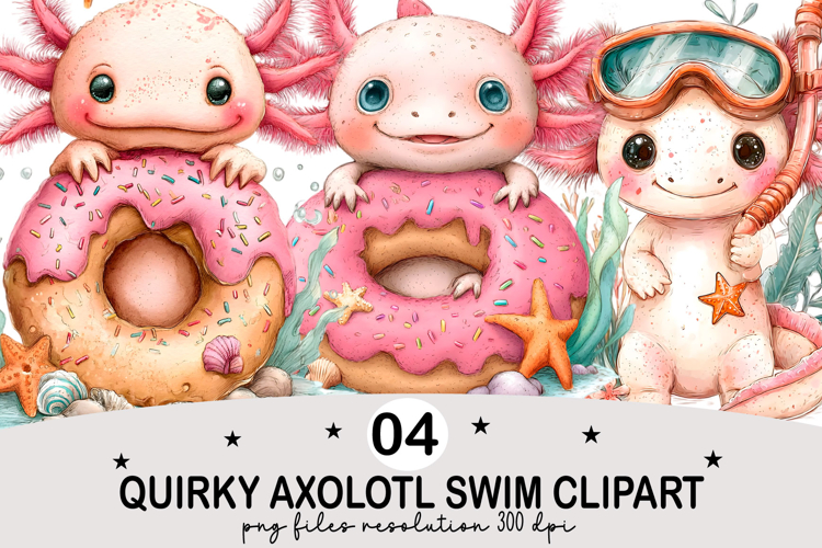 Cute Axolotl Clipart Image 21