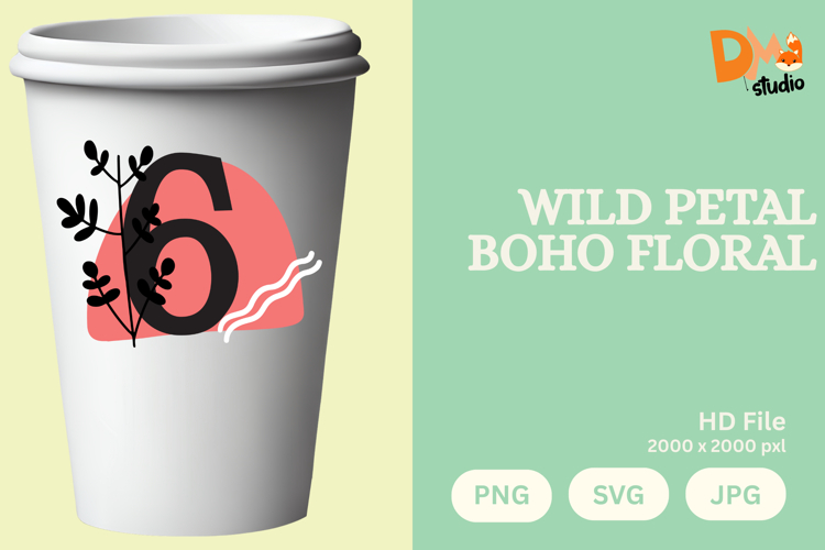 Boho Flower SVGs Image 2