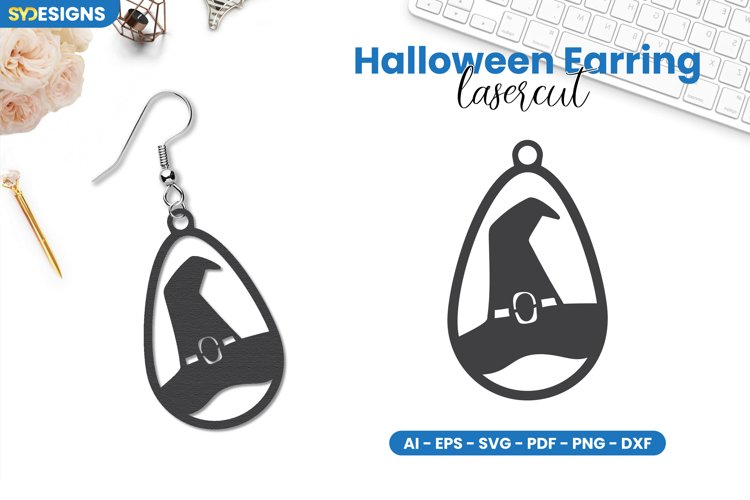 Halloween Earring Lasercut