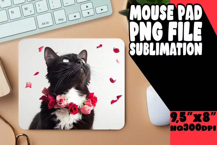 Whimsical Cat Sublimation Mat