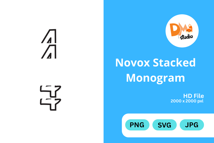 Novox Stacked Monogram