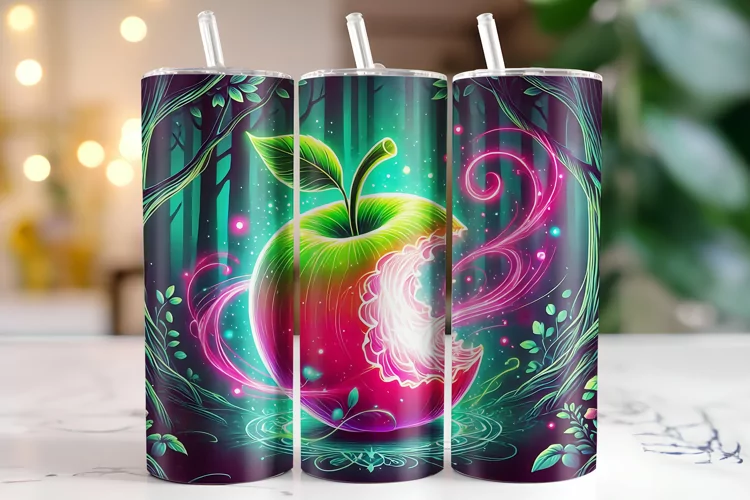 Apple Tumbler Wrap | Sublimation | Tumblers
