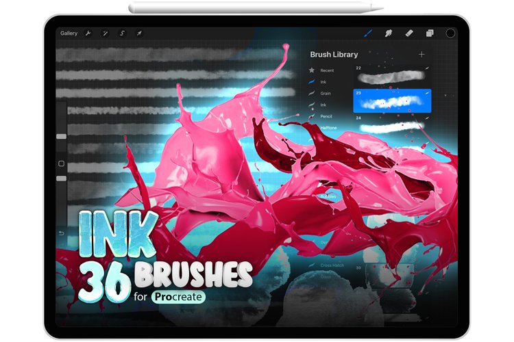 36 Ink Procreate Brushes