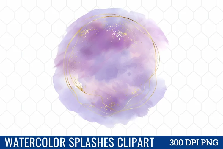 Watercolor Splashes Clipart