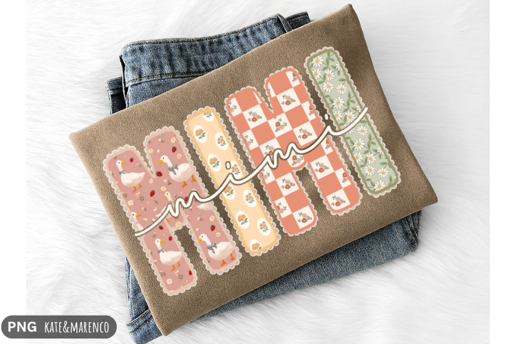 Vintage Mimi Goose PNG | Mimi Floral Design | Mimi PNG