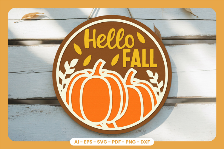 Fall Door Sign Lasercut - Fall Welcome Sign